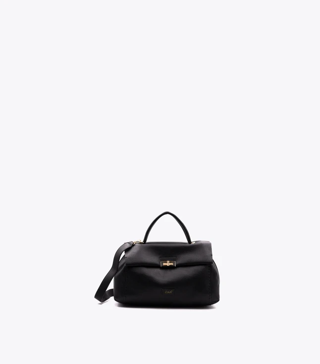 Leather Satchel Bag with Top Handle for Everyday Office Use