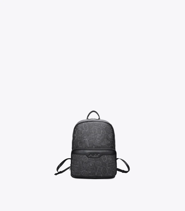 Monogram Leather Backpack for Daily Use