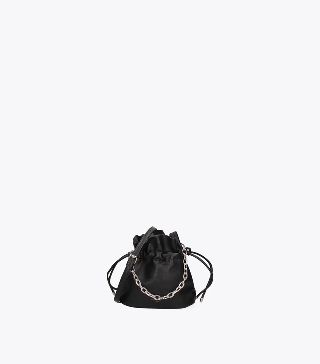 Stylish Italian Leather Shoulder Bag for Women with Inner and External Pockets
