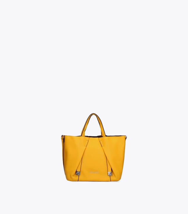 Minimalist Leather Handbag with Walker Closure for Women for Daily Use
