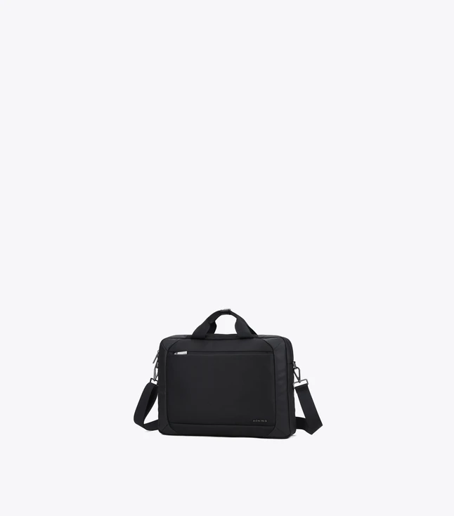 Stylish Fabric Briefcase for Men with Zipper Closure and Multiple Pockets for Work
