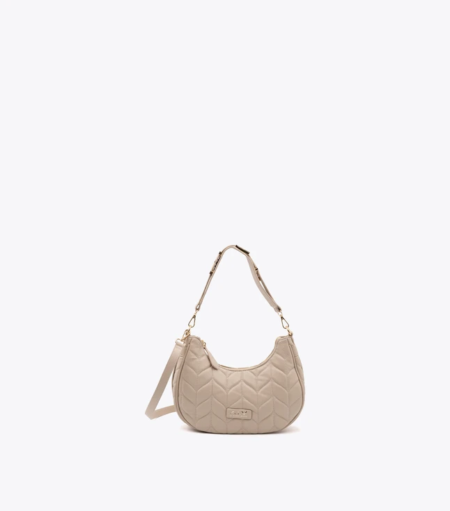 Quilted Leather Hobo Bag Crossbody for Daily Essentials