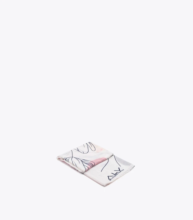 Silk Scarf Abstract Line Art Pattern for Everyday Neckwear And Fashion Accessory