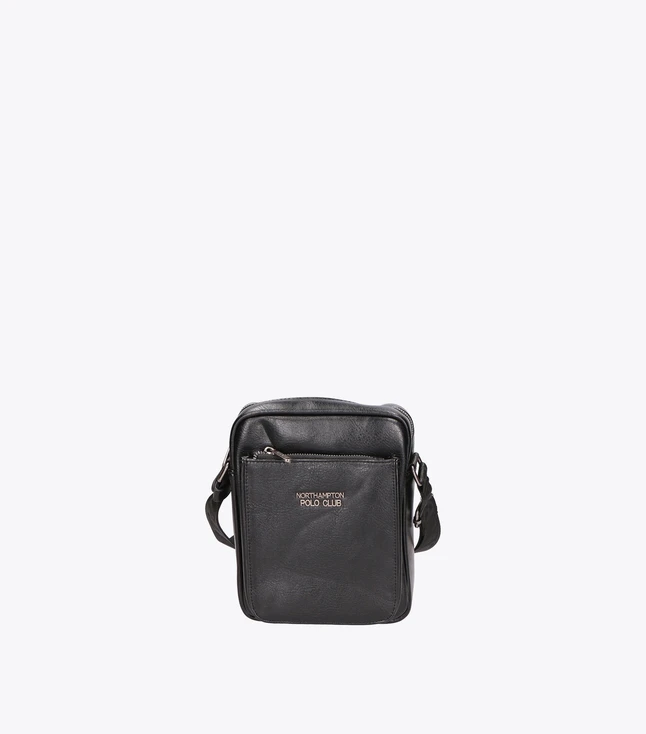 Northampton Polo Club Messenger Shoulder Bag for Men in Fabric and Vegan Leather for Daily Use
