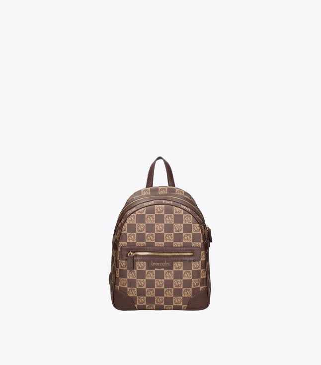 Vintage Fabric Handbag with Zip Closure for Women
