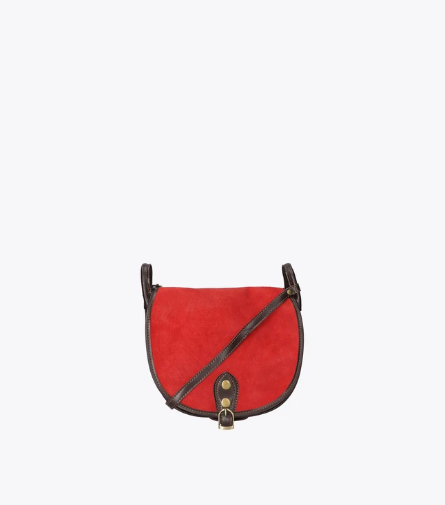 Minimalist Leather Crossbody Bag for Women with Adjustable Strap
