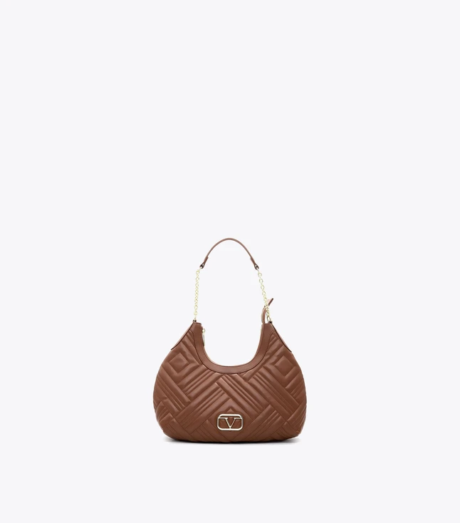 Elegant Leather Handbag with Zip Closure for Women
