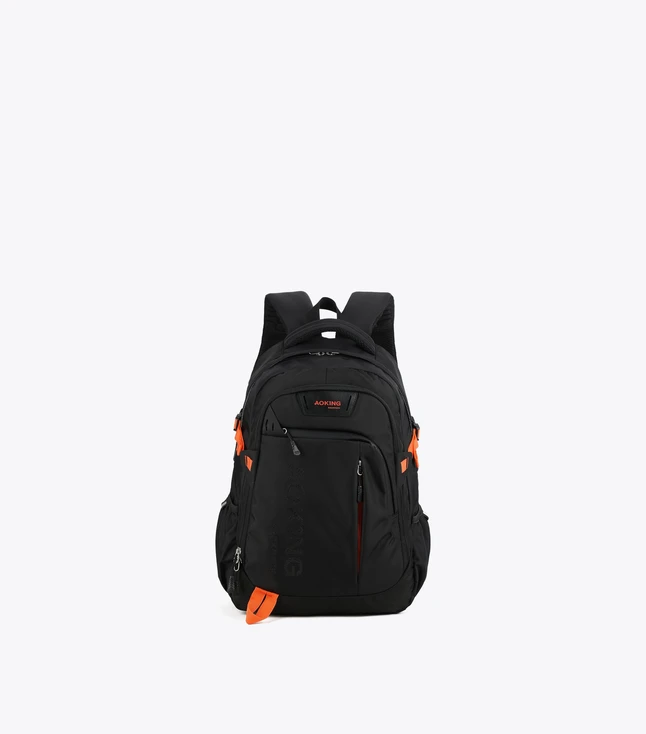 Casual Fabric Backpack for Men with Multiple Pockets and Handles
