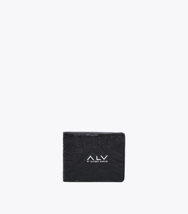 Embossed Leather Slim Wallet for Everyday Use