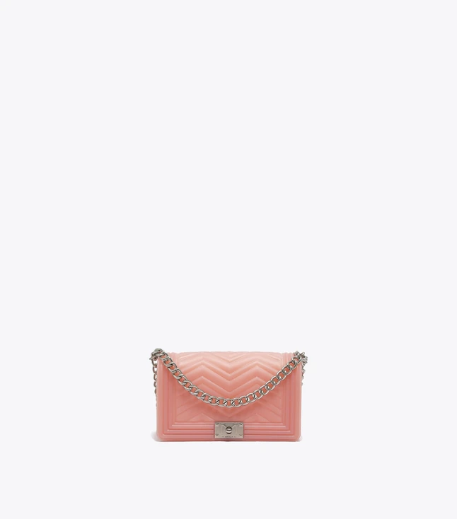 Stylish PVC Handbag for Women with Small Capacity and Adjustable Strap
