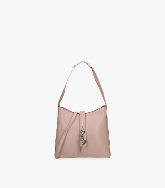 Stylish Italian Leather Handbag with Crossbody Strap for Women
