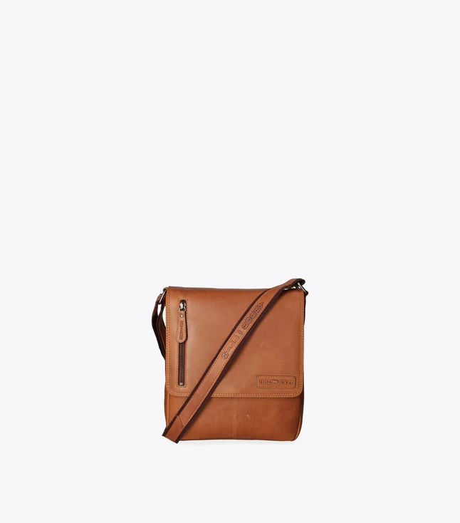 Casual Fabric Crossbody Bag for Men with Magnetic Closure and Multiple Pockets
