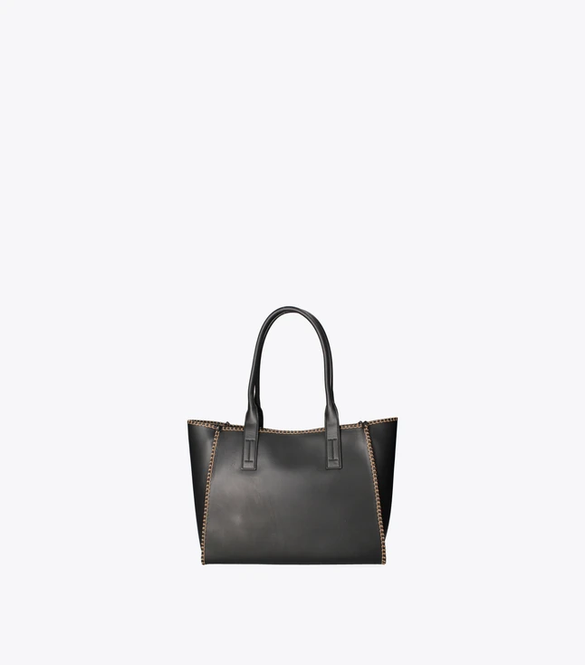 Stylish Italian Leather Shoulder Bag for Women with Magnetic Button Closure and Multiple Compartments
