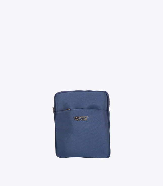 Casual Fabric Men's Belt Bag with Vegan Leather Details
