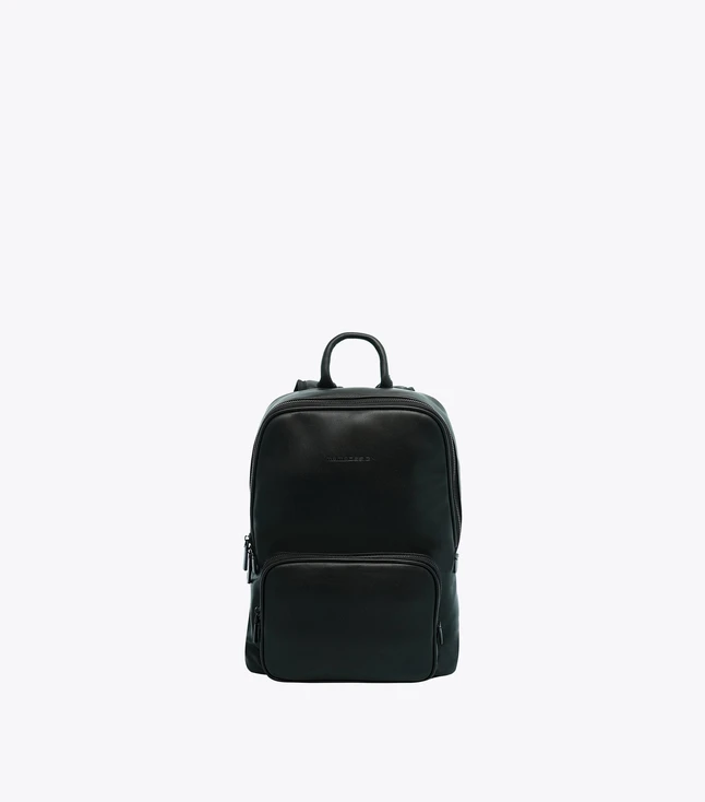 Minimalist Nylon Backpack for Men with Multiple Pockets and Handle, Casual Use
