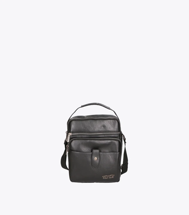 Vintage Vegan Leather Shoulder Bag for Men Travel
