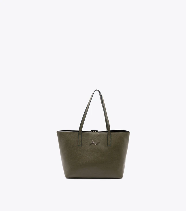 Minimalist Leather Tote Bag for Daily Work And Travel