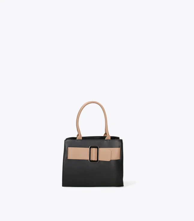 Stylish Italian Leather Shoulder Bag for Women with Walkers Closure and Multiple Pockets
