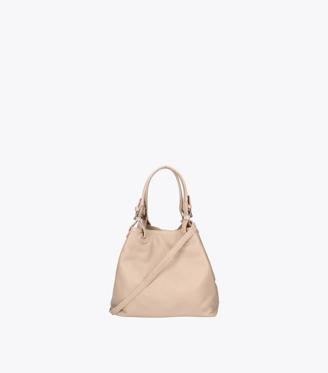 Elegant Leather and Straw Handbag with Bamboo Handles for Women
