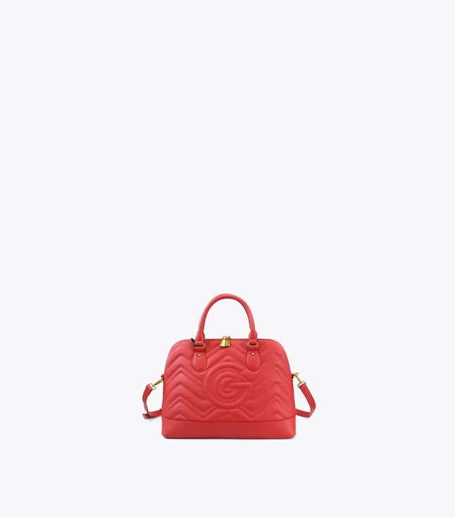 Stylish Italian Leather Shoulder Bag with Drawstring Closure and Interior Pockets for Women
