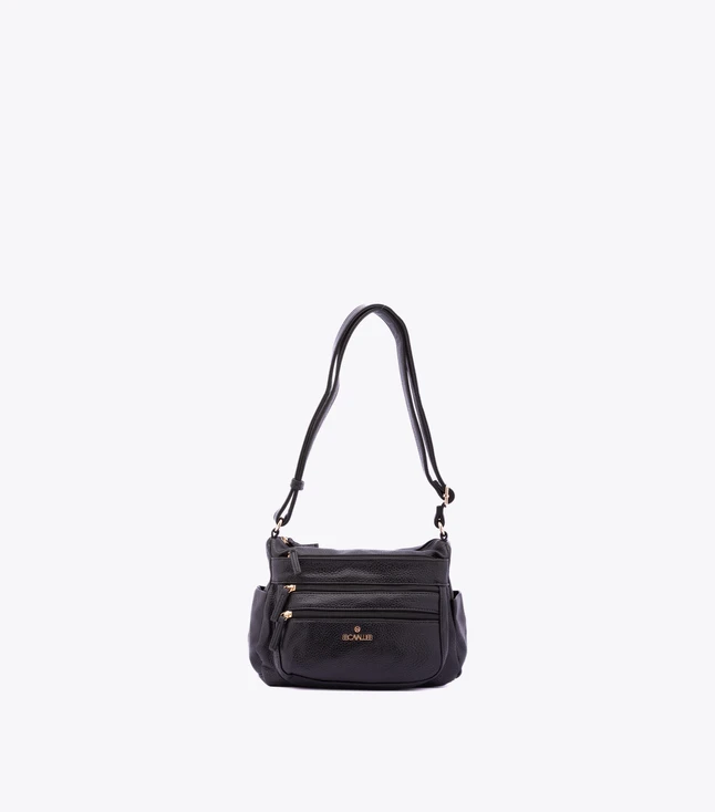 Minimalist Nylon Shoulder Bag for Women with Multiple Pockets and Fabric Handle for Daily Use
