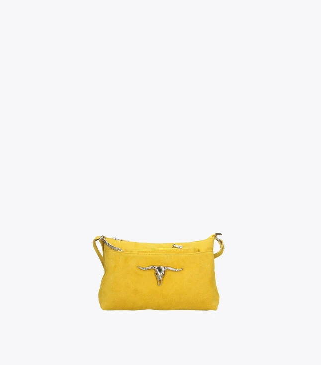 Stylish Fabric Crossbody Bag for Women with Magnetic Button Closure
