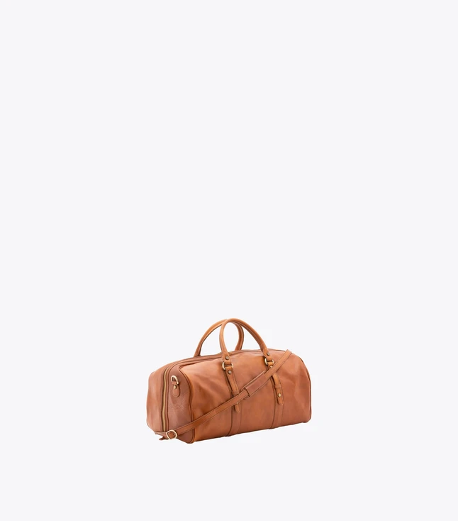 Vintage Leather Briefcase for Men with Multiple External Pockets and Adjustable Shoulder Strap
