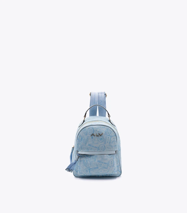 Casual Compact Canvas Backpack with Front Zip Pocket for Everyday Use