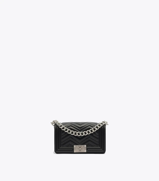 Elegant PVC Crossbody Bag with Chain Shoulder Strap for Women

