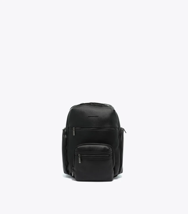 Casual Nylon Backpack with Multiple Pockets for Men
