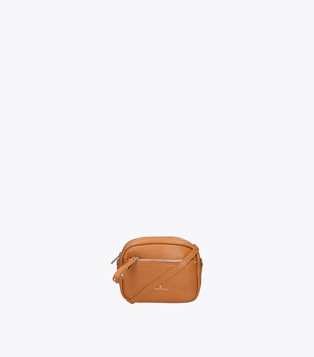 Stylish Italian Leather Shoulder Bag with Zipper Closure for Women

