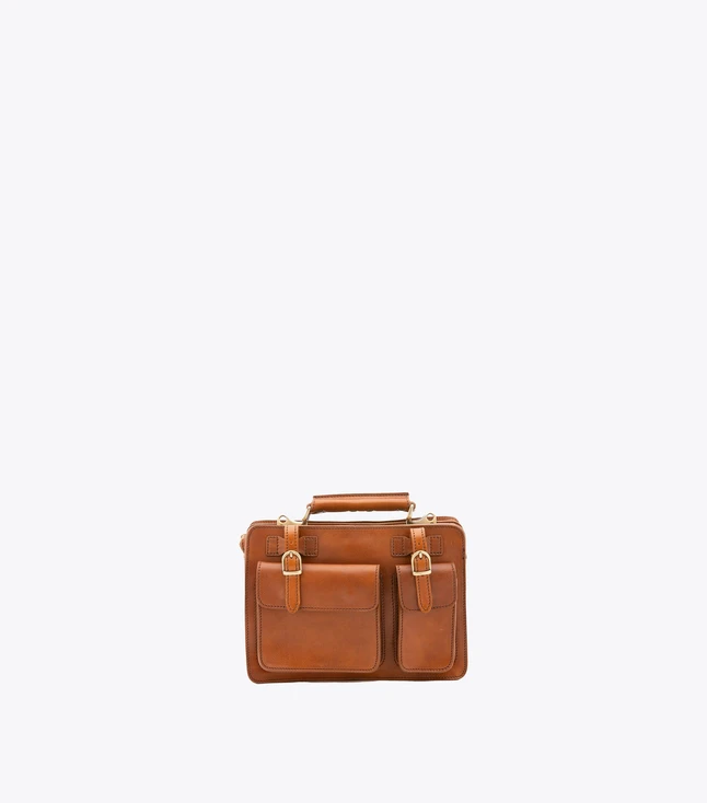 Minimalist Leather Business Briefcase for Men
