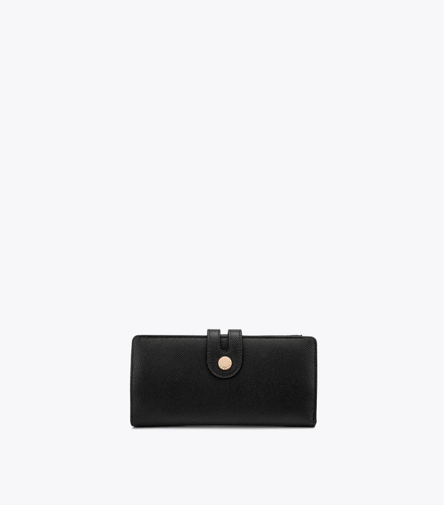 Minimalist Leather Handbag for Women with Walker Closure for Daily Use
