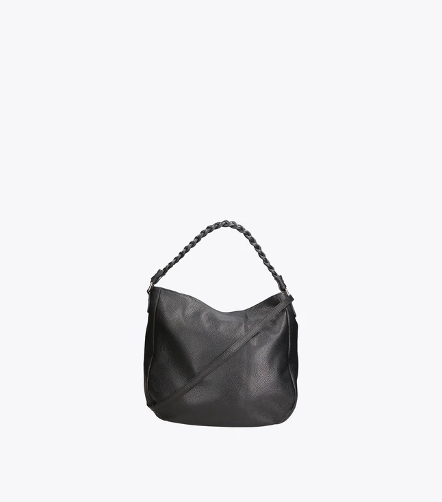 Stylish Italian Leather Women's Shoulder Bag with Double Compartment for Daily Use
