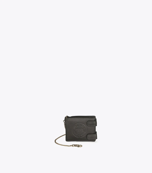 Men's Minimalist Fabric Wallet with Magnetic Button Closure for Daily Use
