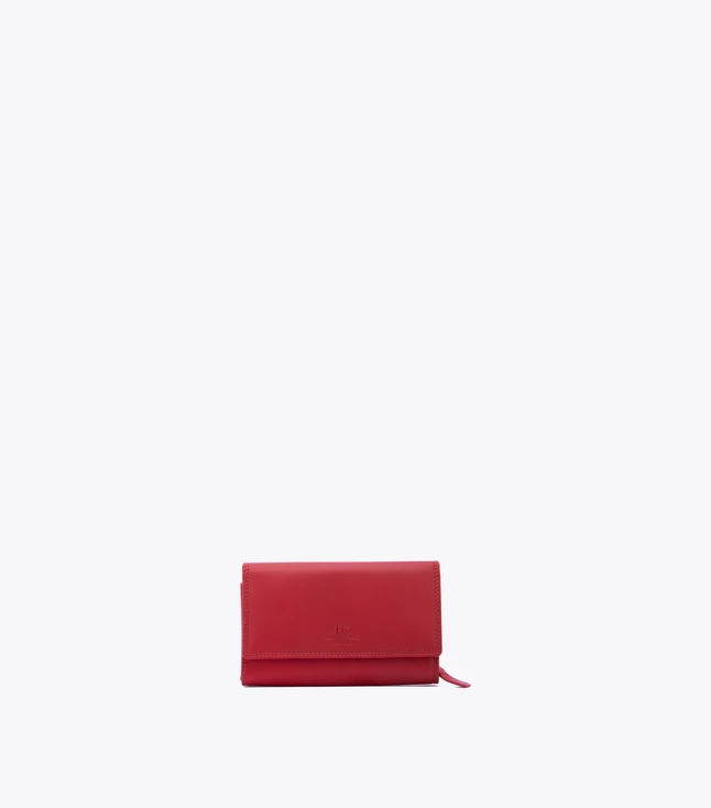 Minimalist Leather Zip Wallet Card Holder for Daily Essentials