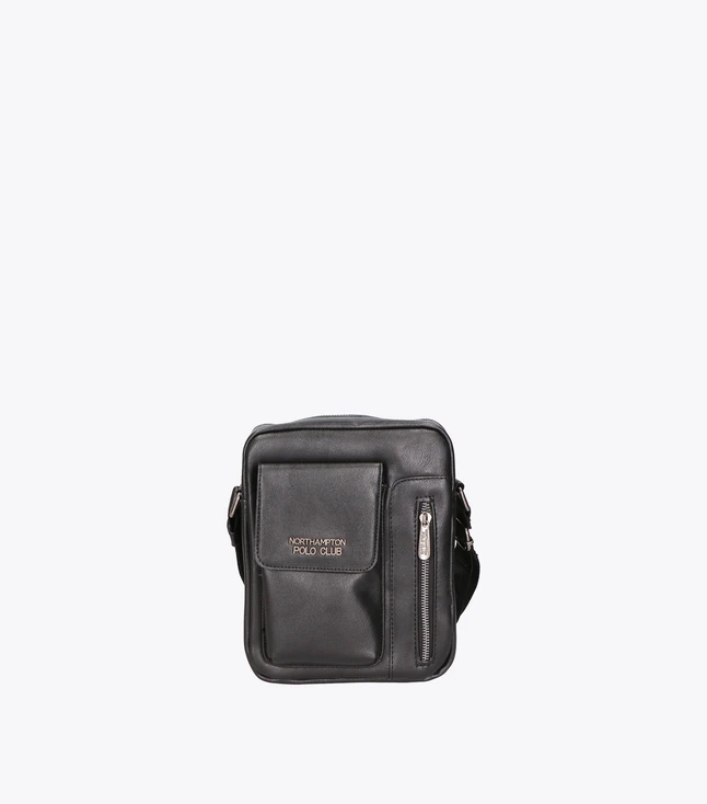 Minimalist Vegan Leather Crossbody Bag for Men for Work
