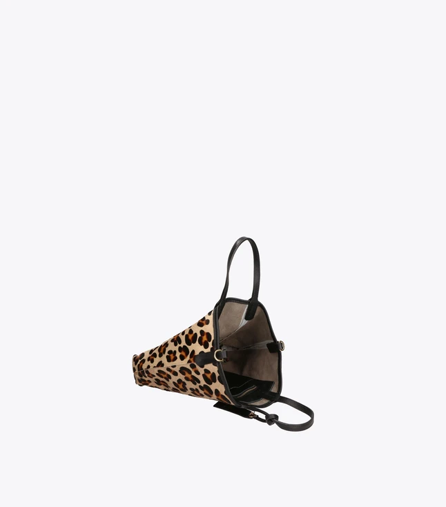 Classic Leather Handbag for Women with Removable Shoulder Strap
