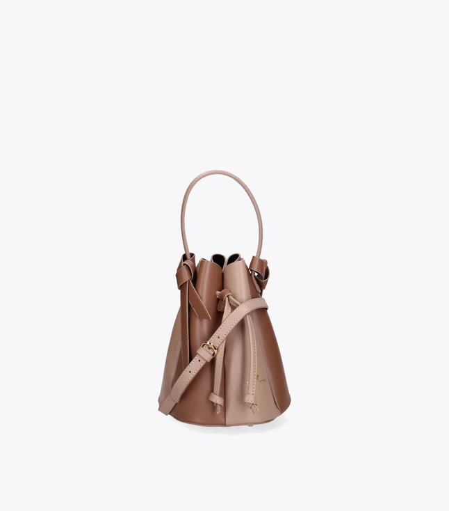Minimalist Leather Shoulder Bag with Inner Zip Pockets and Adjustable Strap for Women
