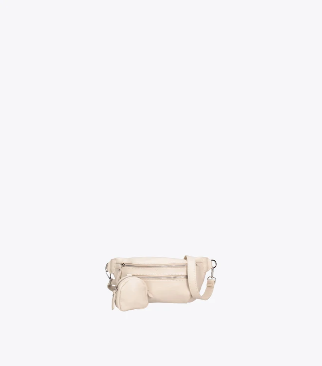 Stylish Italian Leather Shoulder Bag for Women with Zipped and Open Pockets, Adjustable Strap
