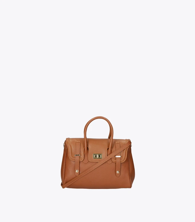 Stylish Italian Leather Tote Bag for Women, Fashionable Daily Accessory
