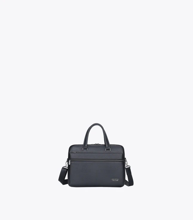 Stylish Italian Leather Briefcase for Men with Multiple Pockets for Work
