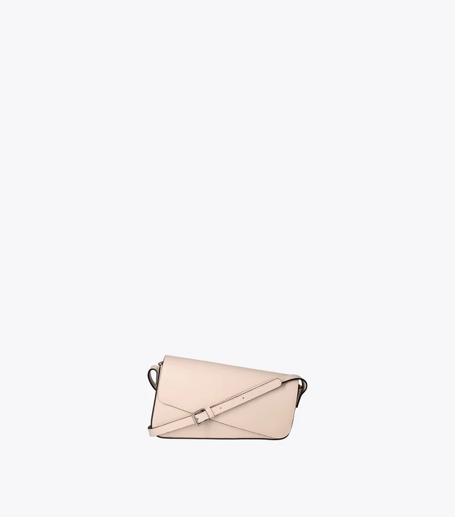 Casual Fabric Shoulder Bag for Women with Adjustable Leather Strap
