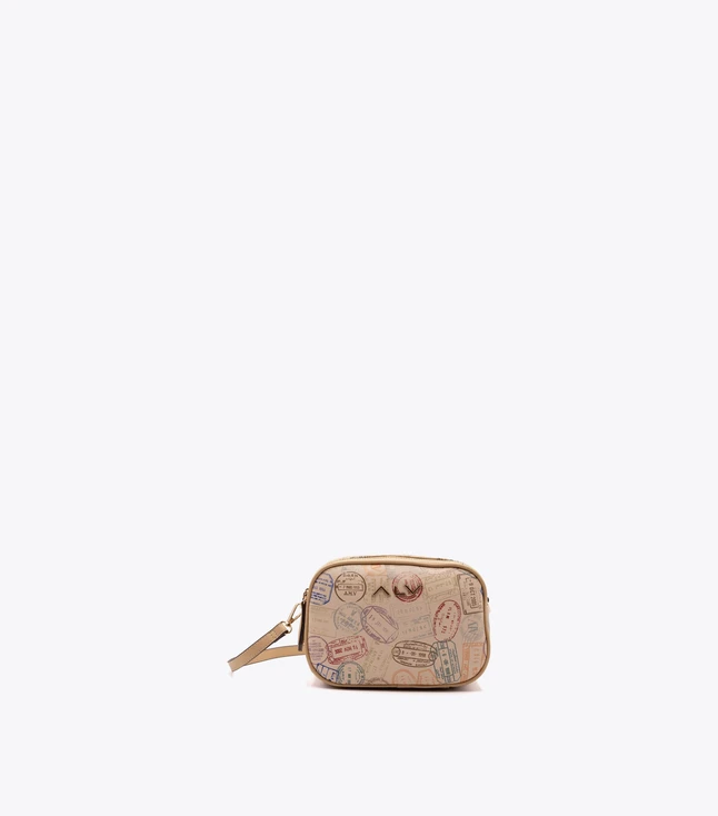 Stylish Italian Leather Crossbody Bag for Women with Snap Closure and Multiple Pockets
