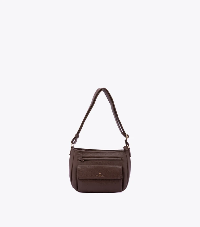 Minimalist Faux Leather Crossbody Bag for Women with Multiple External and Internal Pockets for Daily Use
