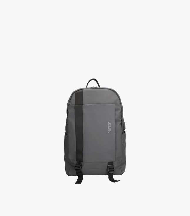 Minimalist Nylon Men's Shoulder Bag with PU Leather Details for Travel

