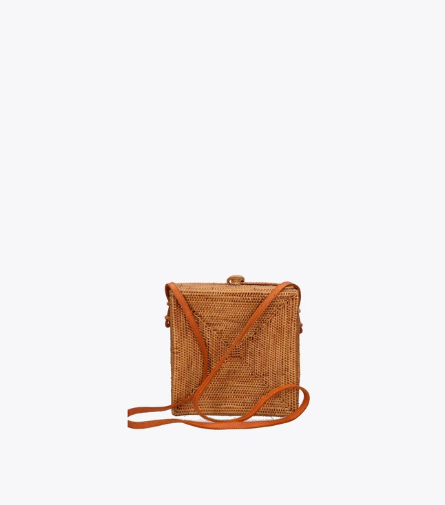 Boho Rattan Shoulder Bag Handmade for Women Casual
