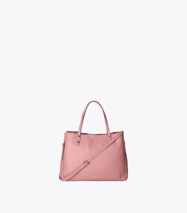 Stylish Italian Leather Shoulder Bag for Women with Multiple Pockets and Removable Straps
