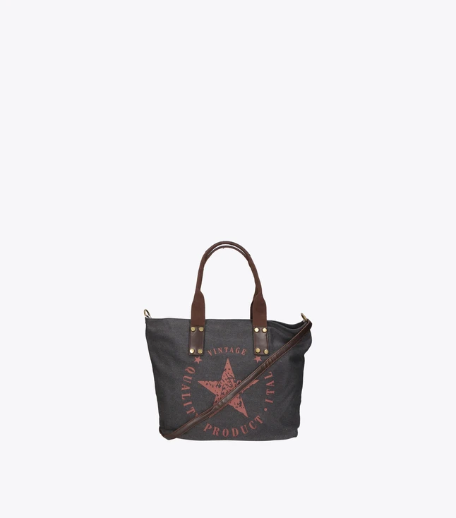 Vintage Faux Leather Tote Bag for Women Daily Use
