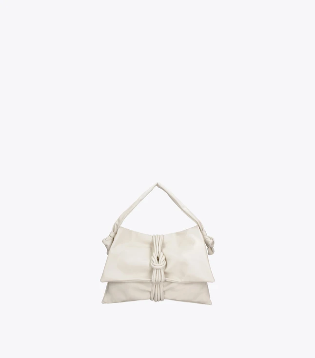 Minimalist Leather Shoulder Bag for Women with Zip Closure and Adjustable Strap
